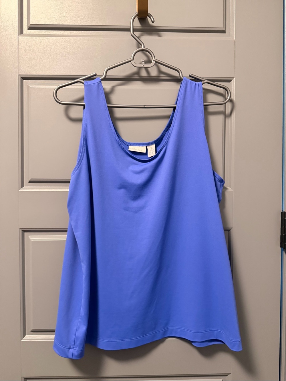 Chico's Relaxed Scoop Neck Tank Top in Periwinkle Blue SIZE 3